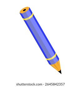 a colorful writing tool is perfect for illustrating concepts of education, creativity, and drawing. Its vibrant design makes it a versatile graphic element for various projects