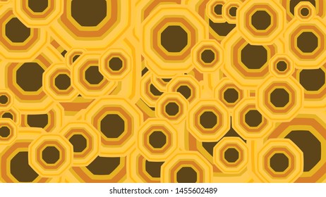 Colorful Yellow Abstract for Background 