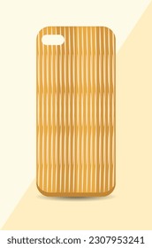 colorful yellow mustard stripe design vector phone case cover, phone protector case cover	
