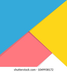 Colorful of yellow,white,blue and pink on background.Colorful background,vector abstract,vector illustration,web,poster,banner,flat lay style.