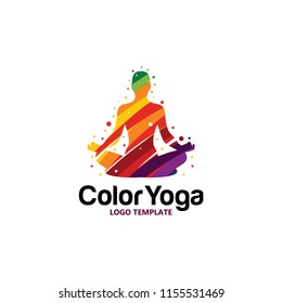 colorful yoga logo