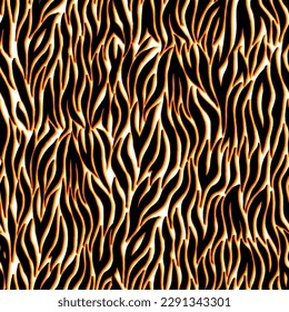 Colorful zebra print, seamless vector pattern with black lines and stripes on colorful background. Animistic print with imitation of tiger skin for swimwear or activewear