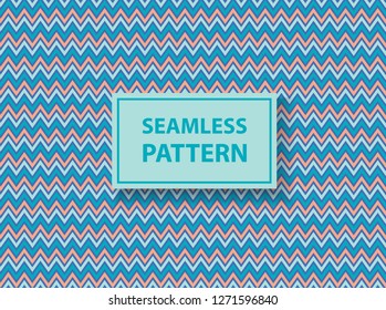 Colorful zig zag seamless pattern