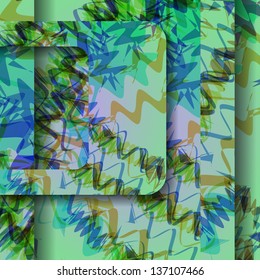 Colorful zigzag background, abstract digital Illustration.