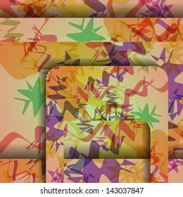 Colorful zigzag background, abstract digital Illustration.
