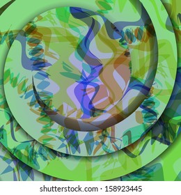 Colorful zigzag background, abstract digital Illustration.