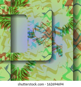 Colorful zigzag background, abstract digital Illustration.