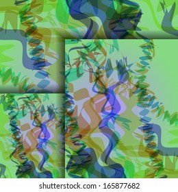 Colorful zigzag background, abstract digital Illustration.