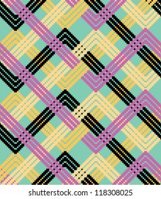 Colorful zigzag background. Vector illustration pattern.