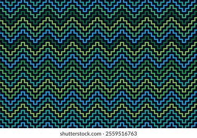 Colorful zigzag stripe seamless pattern
