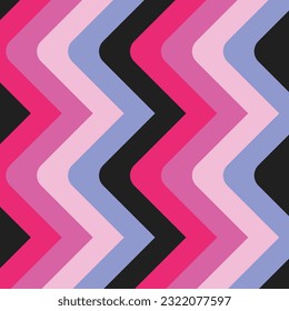 Ilustración de fondo geométrico de estilo zigzag colorido