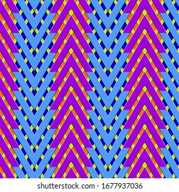 zigzags coloridos. ilustración vectorial abstracta con efecto óptico.