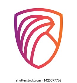 ColorfulDesign with Eagle Concept Logo 