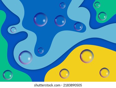 fondo colorido abstracto con gotas