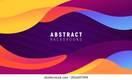 Colorfull Abstract Fluid Background Vector