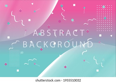 colorfull abstract geometric background template for banner