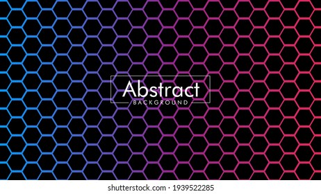 Diseño de fondo de Honeycomb abstracto colorido