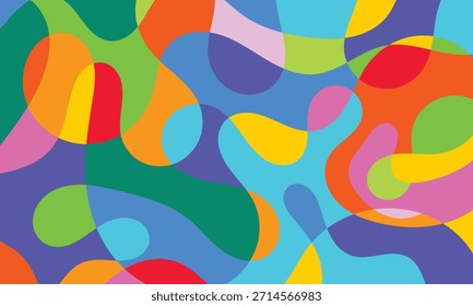 Composición orgánica abstracta colorida de las Formas para el fondo