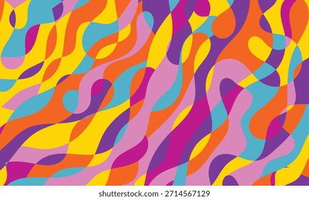 Colorfull abstract organic shapes composition for background