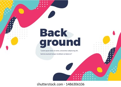 Colorfull Abstract Shape Dot Background