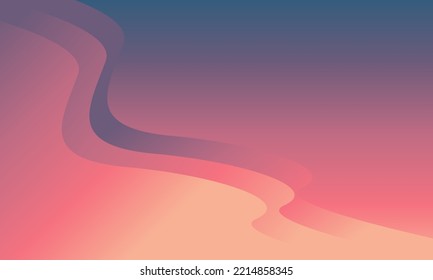Fondo De Onda Abstracta Colorida. Vector de gradiente rosa morado azul
