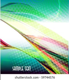 Colorfull abstract wavy vector design