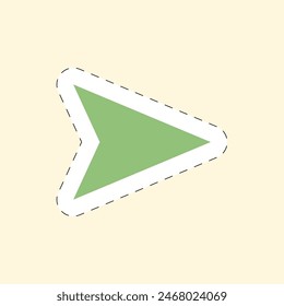 Flechas de colores Pegatina Ilustración vectorial