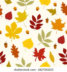 El color de las hojas de otoño no deja indiferente. Ilustración del vector