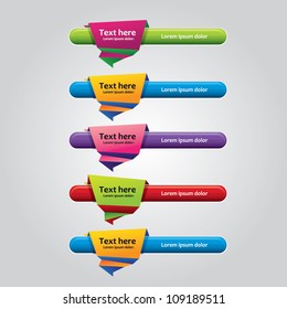 Colorfull Banner design elements