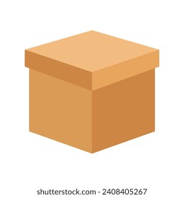 colorfull box cargo logistic vector