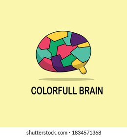 Colorfull Brain Logo/Icon/Illustration for your media