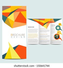 Colorfull business brochure, flyer template