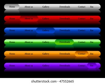 Colorfull buttons for web