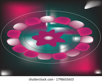 Colorfull design logo and different background color