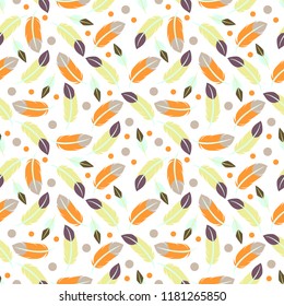colorfull feathers pattern