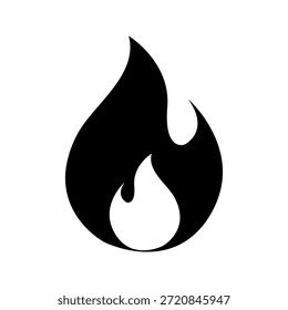 Colorido icono fuego Ilustración