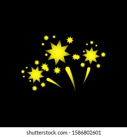 Colorfull fireworks for new year 2020