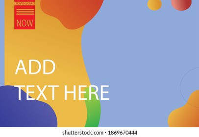 colorfull gradien abstract background ,Template Design , Vector and illustration