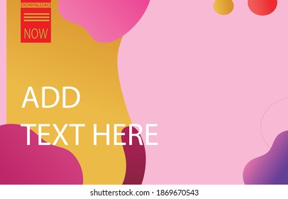 colorfull gradien abstract background ,Template Design , Vector and illustration