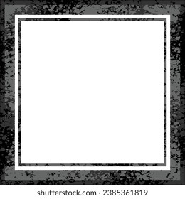 Colorfull handpainted brush stroke grunge squere background frame template 