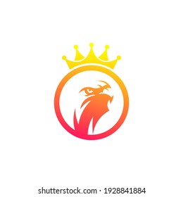 diseño de logotipo de águila de cabeza colorida