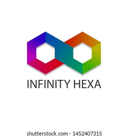 Colorfull Infinity Hexa Logo Design