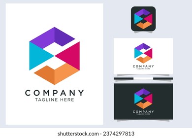 colorfull initial S abstract logo