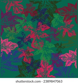 Colorfull leaves abstract background texture pattern