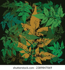 Colorfull leaves abstract background texture pattern