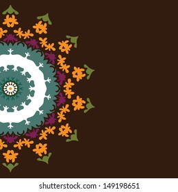 Colorfull mandala card