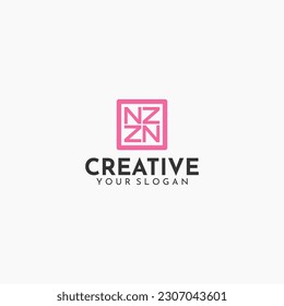 Colorfull monogram logo, simple modern logo for your business or other, logotype logo creative