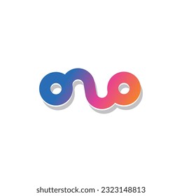 Colorfull N letter logo vector with creative modern concept design