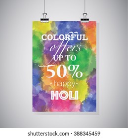 Colorfull Offers on the HOLI. Lohi festival. Offers up 50%