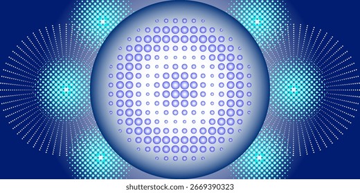 Pinturas coloridas que crean un marco sobre fondo azul oscuro Abstractas. Vector moderno